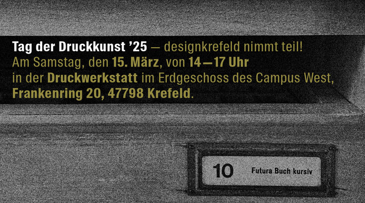 Titelbild Tag der Druckkunst in Krefeld