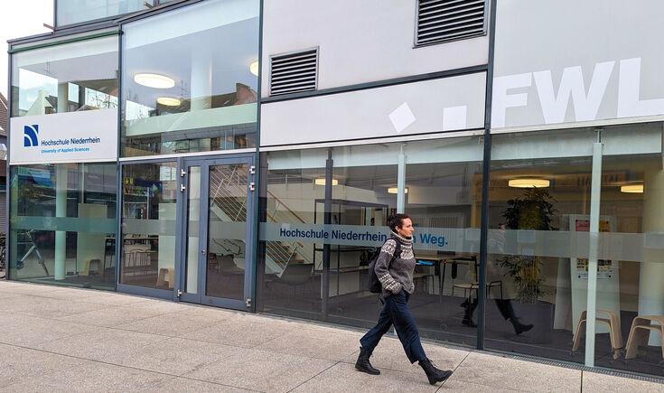 Das Future Work Lab der Hochschule Niederrhein an der Petersstraße in Krefeld (Foto: Daniela König/HSNR)